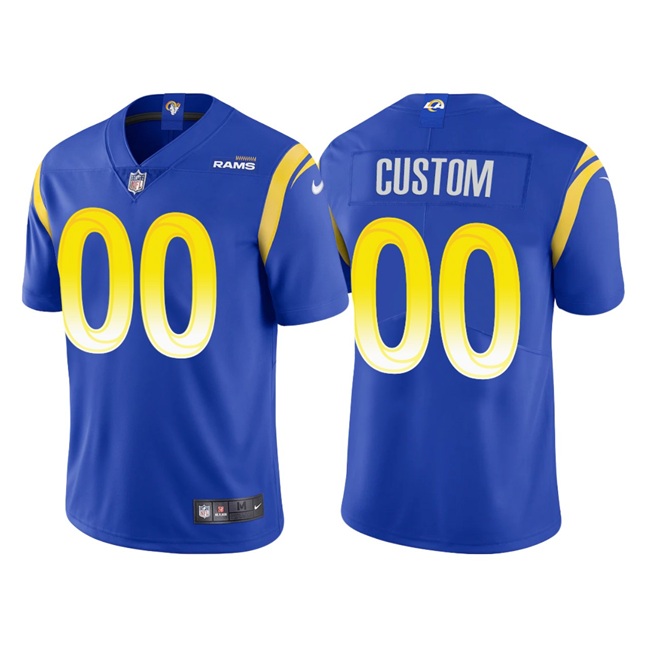 Toddlers Los Angeles Rams Active Player Custom 2020 New Blue Vapor Untouchable Limited Stitched Football Jersey